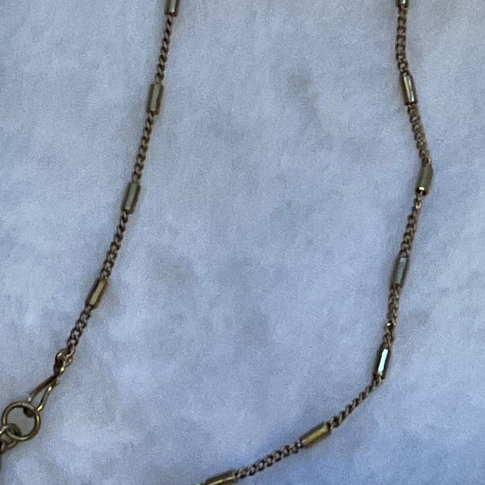 Stella And Dot Gold Tone Cable Chain Tassle Pendant 30" Inch Necklace - Picture 5 of 5